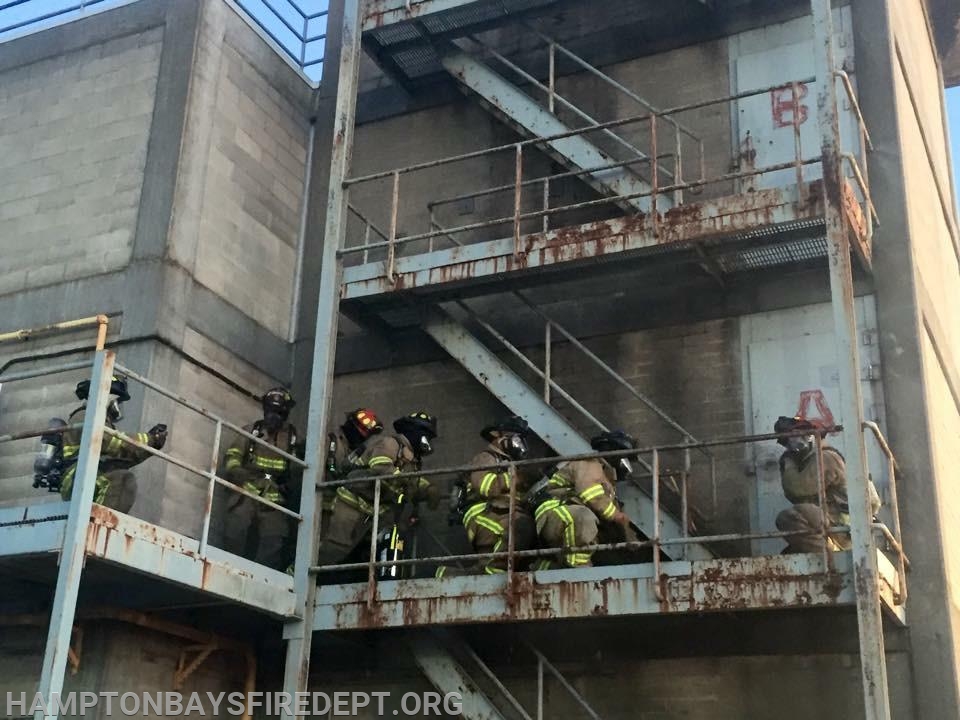 Rapid Intervention Team training at the Suffolk County Fire Academy